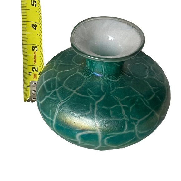 WHEATON VILLAGE K STUDIO ART GLASS VASE HAND BLOWN SIGNED W.V - Picture 7 of 8